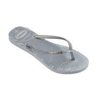 Havaianas Slim Glitter Edge (39/40) - Cinza Gelo 3498