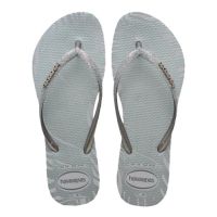 Havaianas Slim Glitter Edge (33-40) - Cinza Gelo 3498 