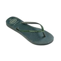Havaianas Slim Glitter Edge (33/34) - Verde Olive 4896