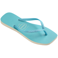 Havaianas Slim Square Glitter Neon (35-40) - Bege Palha Azul 8747