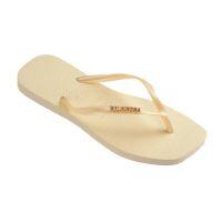 Havaianas Slim Square Logo Metalic (33-40) - Buttercream 9256