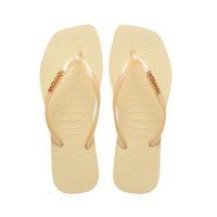 Havaianas Slim Square Logo Metalic (33-40) - Buttercream 9256