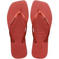 Havaianas Slim Square Logo Metallic (33/34) - Amaranto 9339 