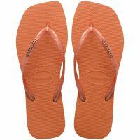 Havaianas Slim Square Logo Metallic (35/36) - Laranja Cerrado 4919