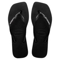 Havaianas Slim Square Logo Metallic (37/38) - Preto Prata 2976 
