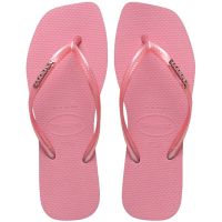 Havaianas Slim Square Logo Mettalic (41/42) - Rosa Chiffon 1105 