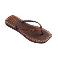 Havaianas Slim Square Glitter Contour (33-40) - Café 0727 
