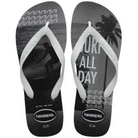 Havaianas Top Athletic (39/40) - Cinza Aço Preto Branco 5671
