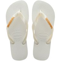 Havaianas Top Logo Metallic (39/40) - Branco 0001