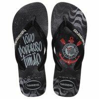 Havaianas Top Times Corinthians (35/36) - Preto Branco 4058 