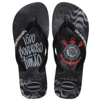Havaianas Top Times Corinthians (43/44) - Preto Branco 4058 