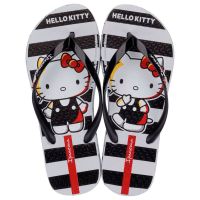 Chinelo Ipanema Hello Kitty 27396 (33-40) - Branco Preto Vermelho Bt383 
