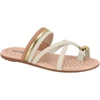 Tamanco Modare 7163.135 (34-39) - Nude Dourado Branco Off 96870 