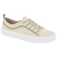 Tênis Moleca 5840.102 (34-39) - Branco Off Verde Luna 105797 