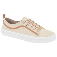 T&ecirc;nis Moleca 5840.102 (34-39) - Branco Off Nude 52987 