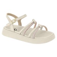 Sand&aacute;lia Molekinha 2358.106 (26-36) - Branco Off Cristal 97437