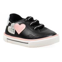 Tênis Molekinha 2740.201 (17-25) - Preto Rosa Prata 104206