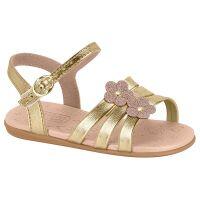 Sandália Molekinha 2743.102 (17-25) - Dourado 66