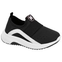 T&ecirc;nis Molekinho 2634.110 (19-26) - Preto Preto Branco 32288 