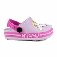 Babuche Nilqi Unicórnio Arco Iris 070.11.6 (25-32) - Lilás