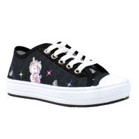 Tênis Ortobessa Unicórnio 1212 (23-34) - Preto 