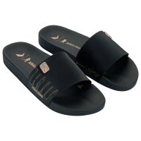 Chinelo Rider R10 Slide 12562 (37-44) - Preto Dourado BT194 