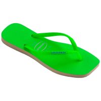 Havaianas Slim Square Glitter Neon (41/42) - Bege Verde 1496 