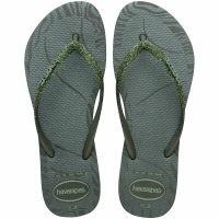 Havaianas Slim Glitter Edge (35-40) - Verde Olive 4896