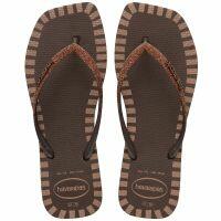Chinelo Havaianas Slim Square Glitter Contour Feminino