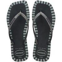 Chinelo Havaianas Slim Square Glitter Contour Feminino