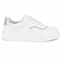 Tênis Beira Rio 4305.118 (34-39) - Branco Prata 17159 