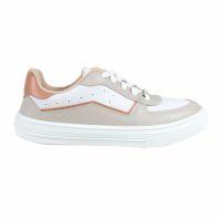 Tênis Moleca 5796.107 (34-39) - Branco Cinza Nude 103107