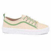 Tênis Moleca 5840.102 (34-39) - Branco Off Verde Luna 105797