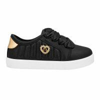 Tênis Molekinha 2118.595 (19-25) - Preto Dourado 16579 