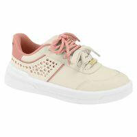 Tenis Moleca 5844.202 (34-39) - Branco Off Rosa  107122